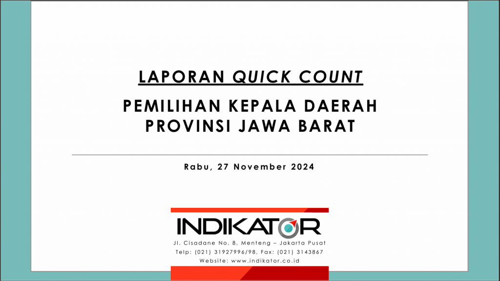 rilis quick count indikator pilgub jawa barat