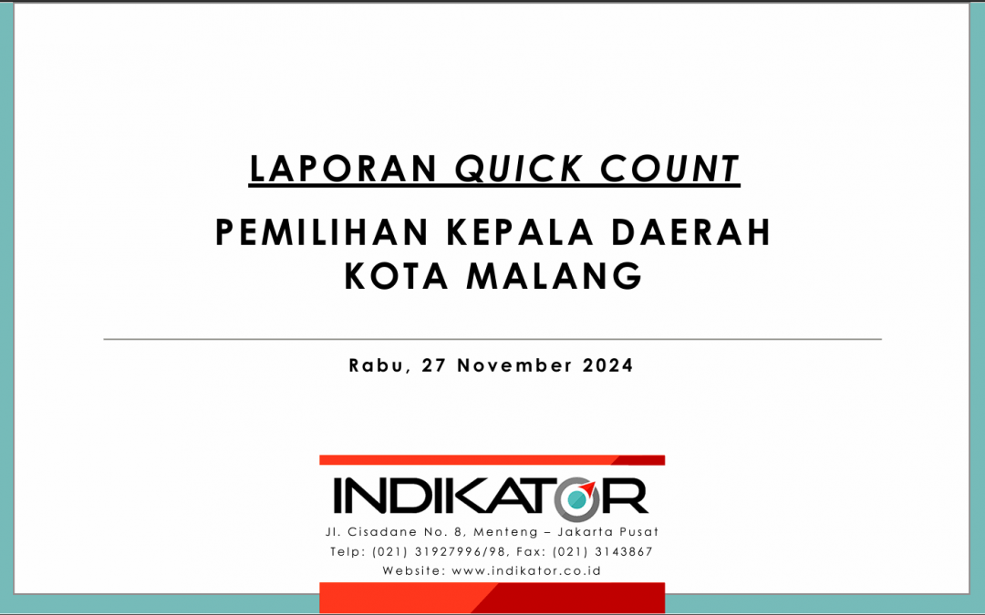 Rilis Quick Count Indikator Pilwalkot Kota Malang