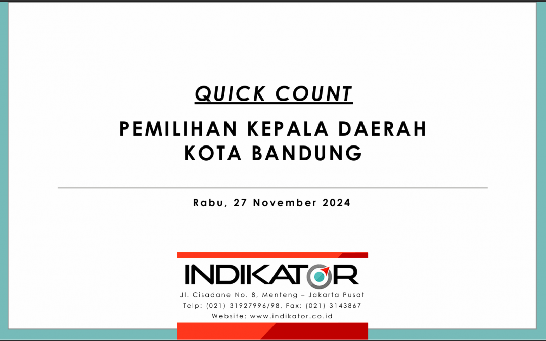 Rilis Quick Count Indikator Pilwalkot Bandung