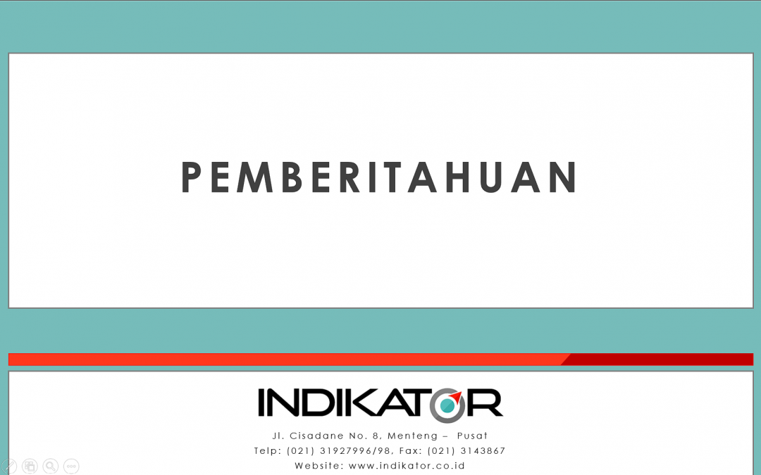 Pemberitahuan Indikator atas info survei