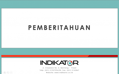 Pemberitahuan Indikator atas info survei